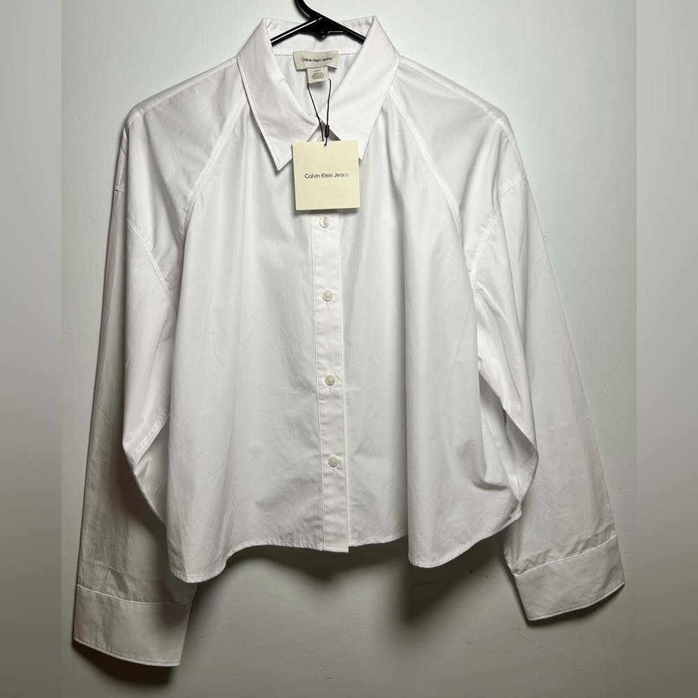 Calvin Klein Jeans Crisp White Button-Up
